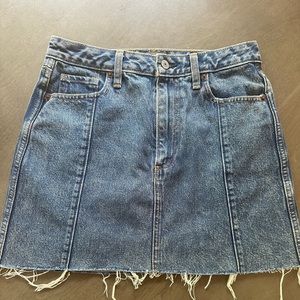 Abercrombie denim distressed skirt